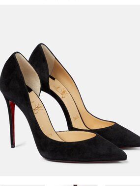 Christian Louboutin Iriza 100 Suede Pumps (38.5)